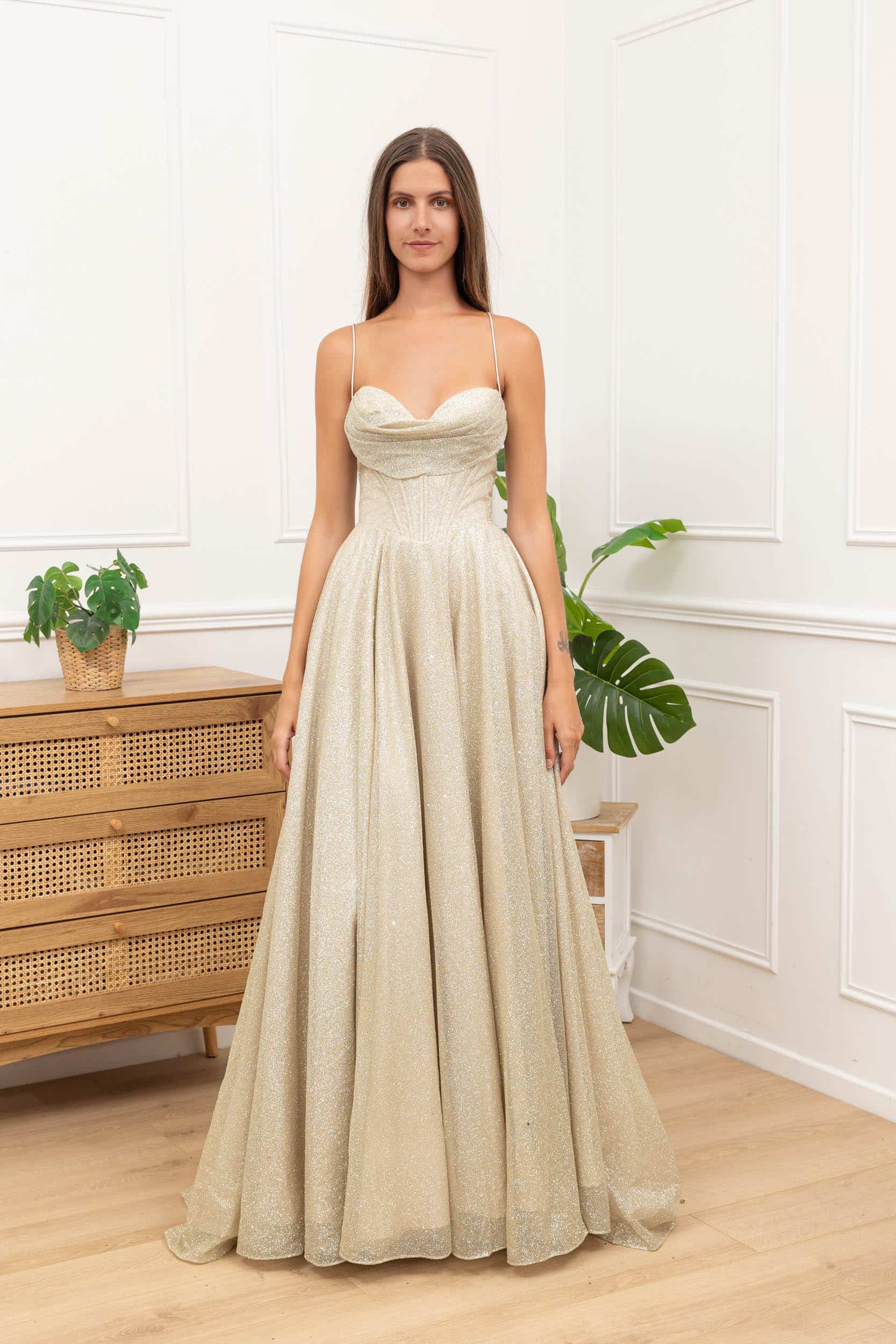 Glitter Gala jurk Corset